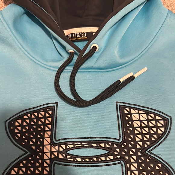 Under Armour Mens Long Sleeve Pullover Hoodie Blue Size XL - Picture 3 of 6